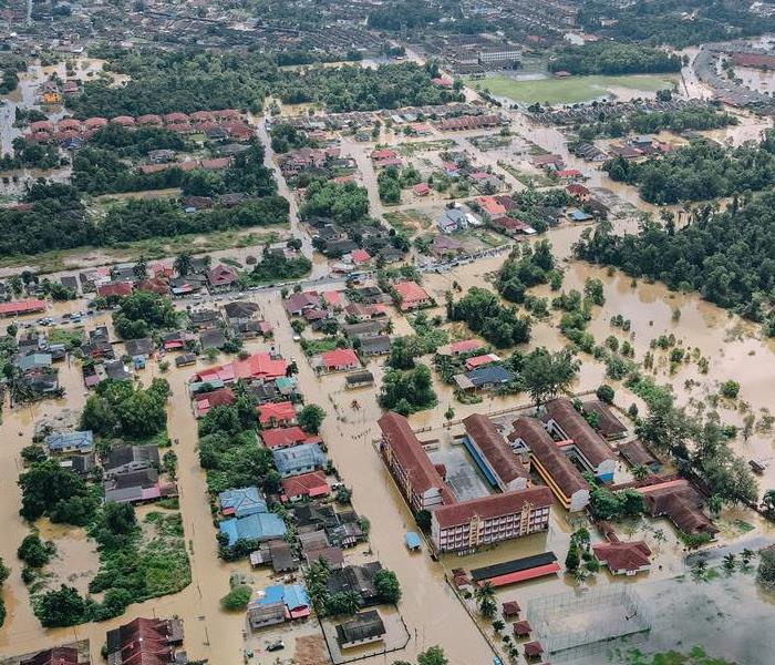 Village affected by widespread flooding